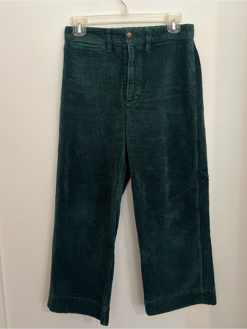 Madewell Emmett Wide Leg Crop Corduroy Trousers size 26